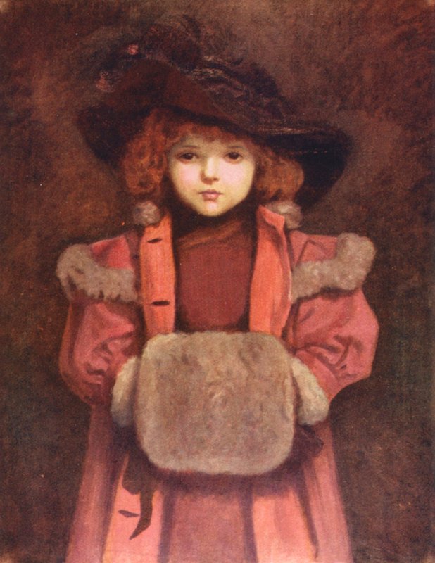 The Muff, keskeneräinen (värilitro) tekijältä Kate (after) Greenaway