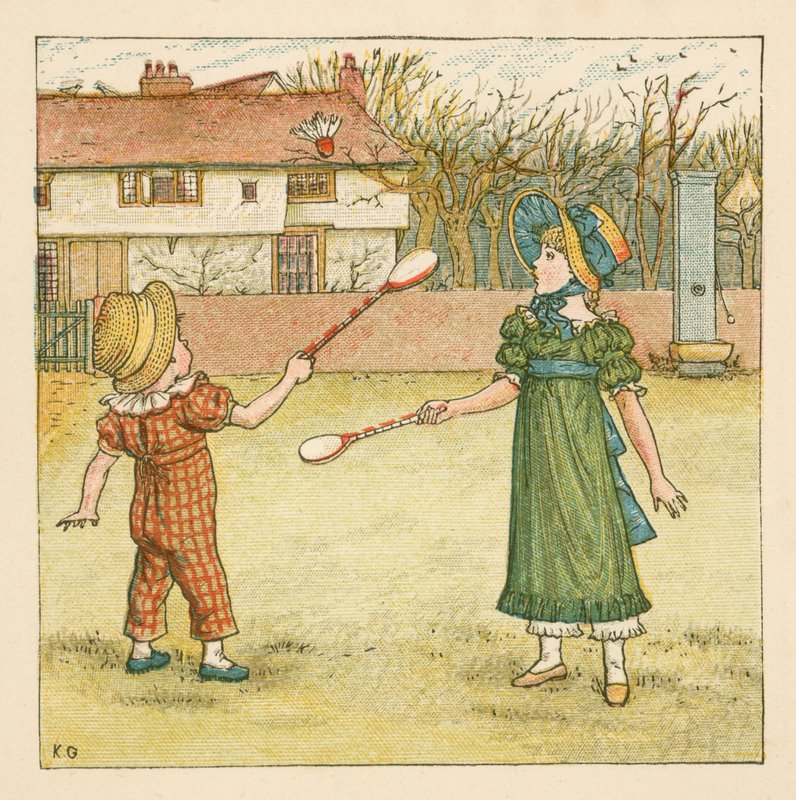 Pelaa sulkapalloa tekijältä Kate Greenaway