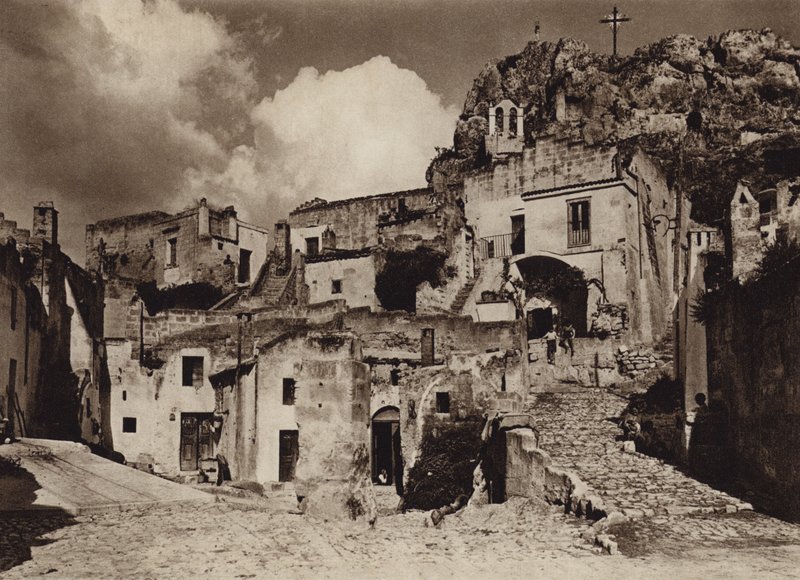 Italia: Matera, Puglie (valkoinen kuva) tekijältä Kurt Hielscher