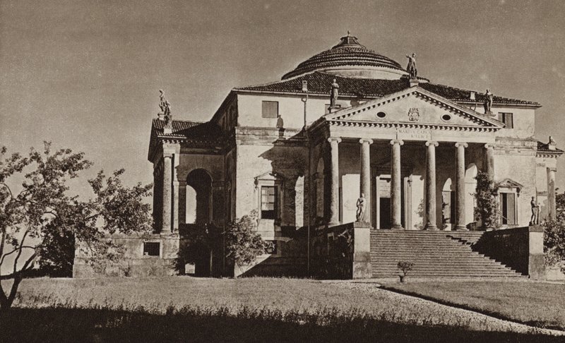 Italia: Vicenza, Villa Rotonda (b/w kuva) tekijältä Kurt Hielscher
