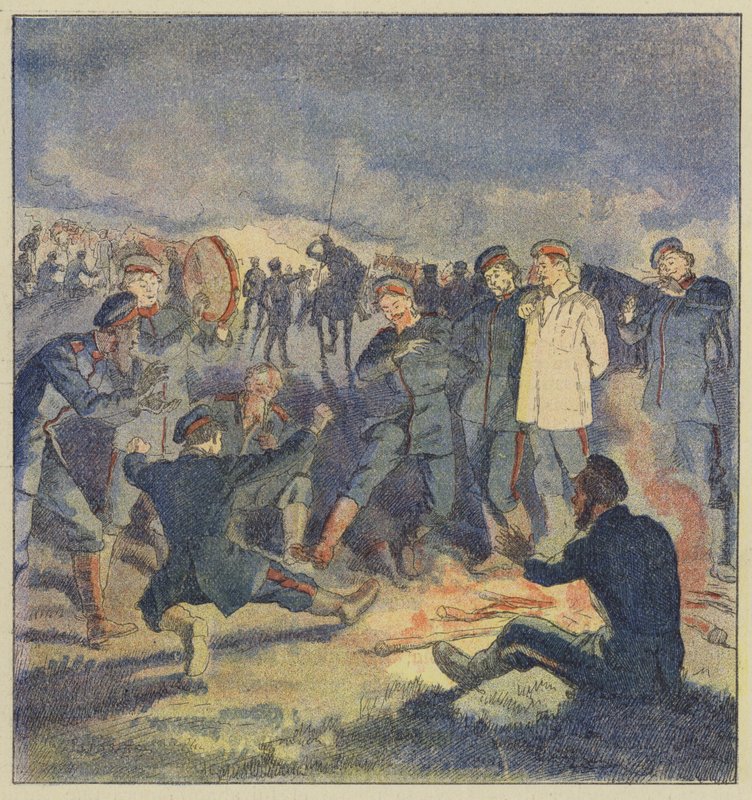 Venäjän ratsuväki kaksikerroksessa tekijältä L. Malespine