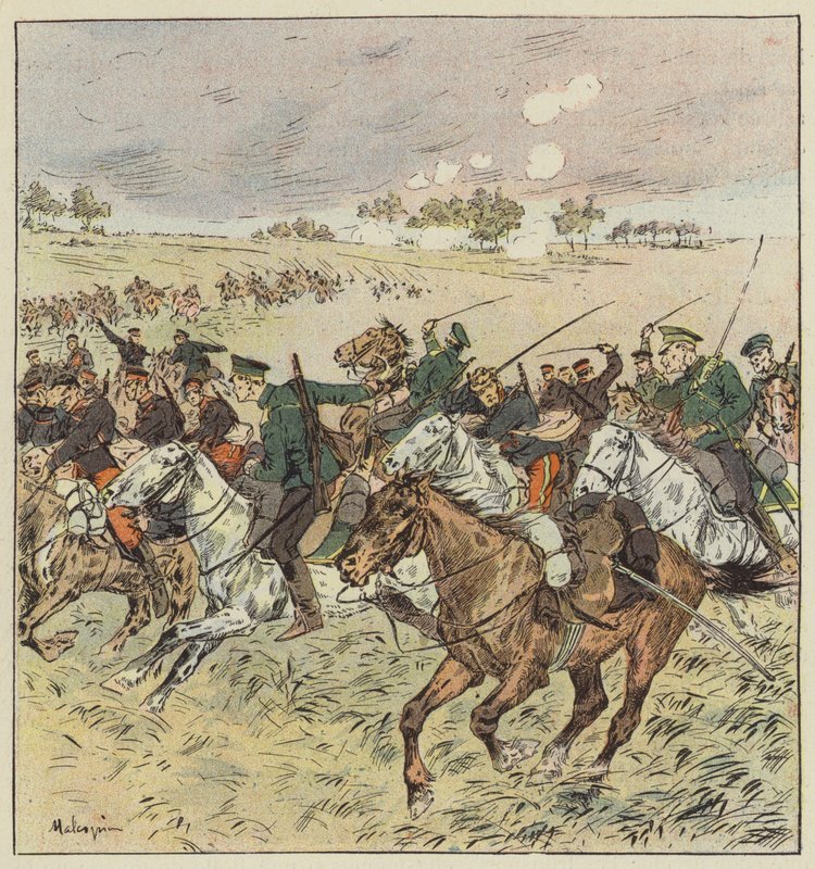 Ratsuväen taistelu Oua-Fan-Goussa tekijältä L. Malespine