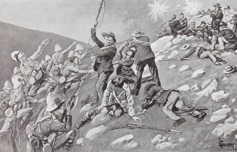 Inniskillingsin hyökkäys, Tugelan kukkuloiden taistelu tekijältä Lance Thackeray