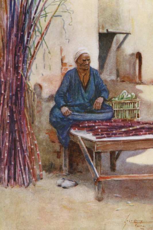 Egyptin kansa: Baia Kassebissa (värilitografia). tekijältä Lance Thackeray