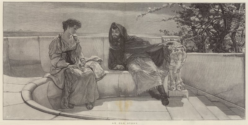 Vanha Tarina tekijältä Lawrence Alma Tadema