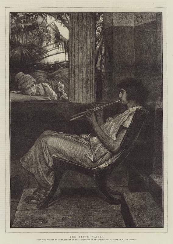 Huilusoitin tekijältä Lawrence Alma Tadema