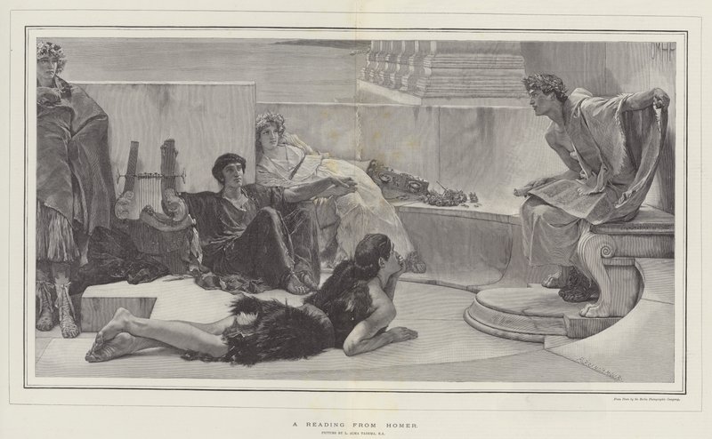 Lukemaa Homeruksesta tekijältä Lawrence Alma Tadema