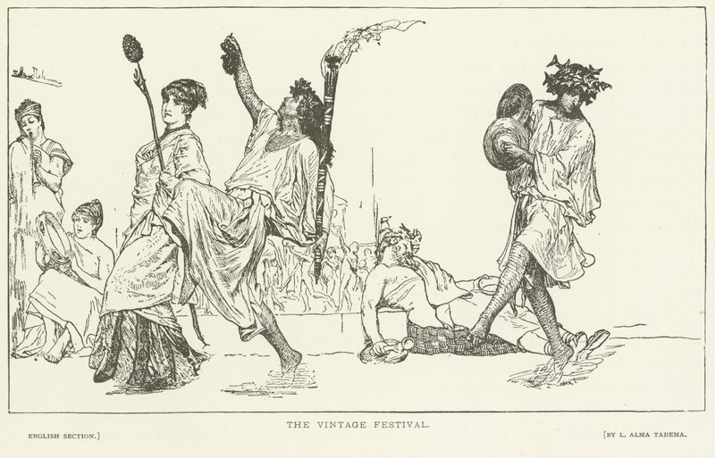 The Vintage Festival (syväpaino) tekijältä Lawrence Alma Tadema
