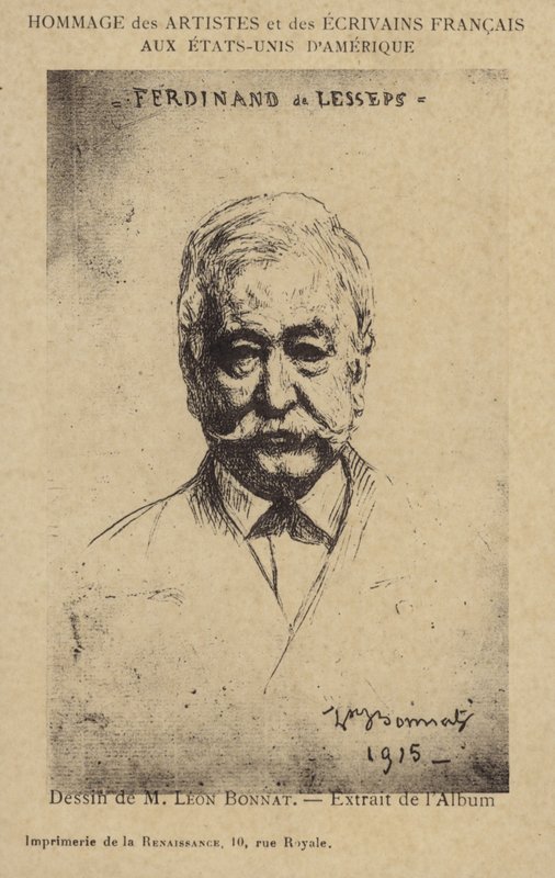 Ferdinand de Lesseps (1805-1894), ranskalainen yrittäjä ja kanavanrakentaja. tekijältä Leon Joseph Florentin Bonnat