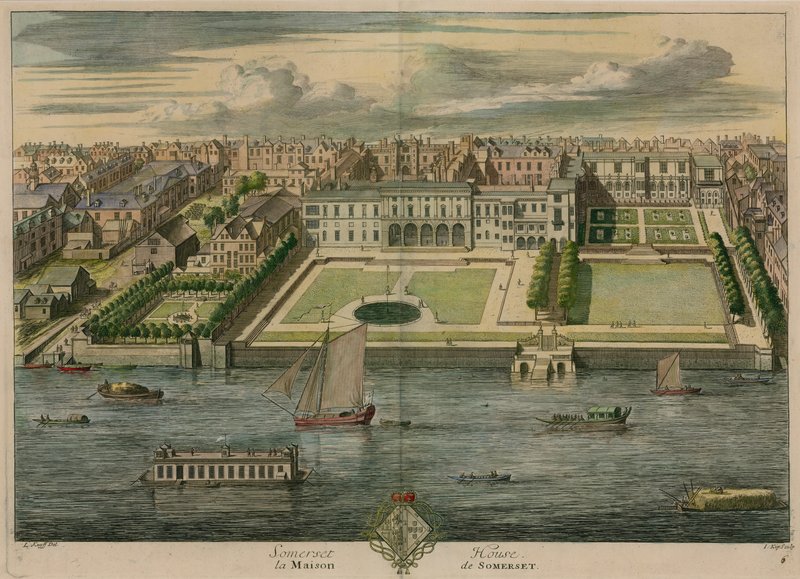 Somerset House, Lontoo tekijältä Leonard Knyff