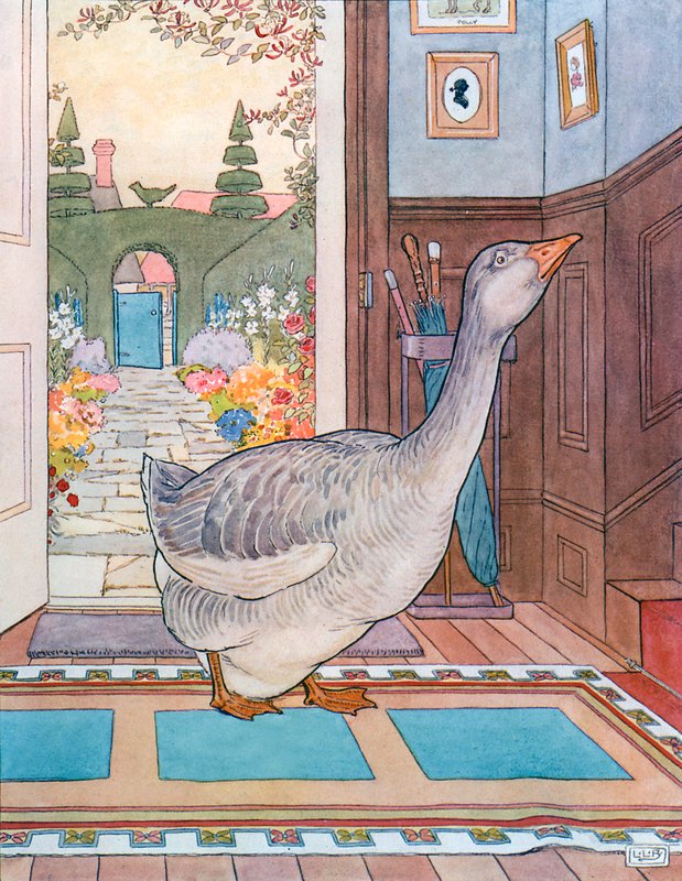 Goosey, Goosey Gander tekijältä Leonard Leslie Brooke