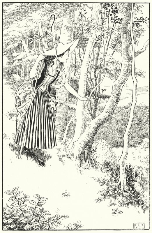 Pikku Bo-Peep (kaiverrus) tekijältä Leonard Leslie Brooke