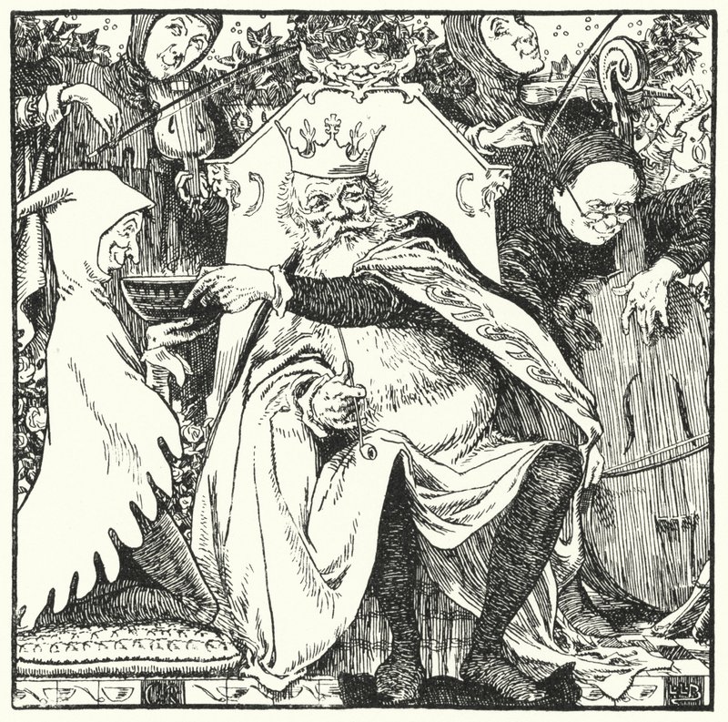 Old King Cole (kaiverrus) tekijältä Leonard Leslie Brooke
