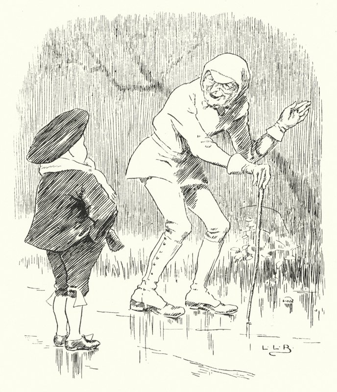 Eräänä sumuisena kosteana aamuna, kun sää oli pilvinen (kaiverrus) tekijältä Leonard Leslie Brooke