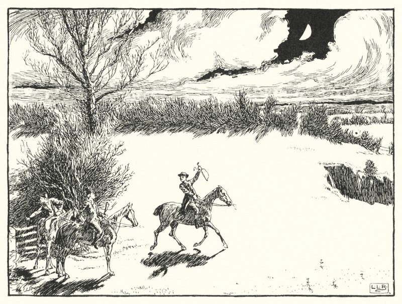 Siellä oli kolme iloista walesilaista (kaiverrus) tekijältä Leonard Leslie Brooke