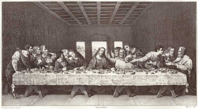 Viimeinen ehtoollinen tekijältä Leonardo da after Vinci