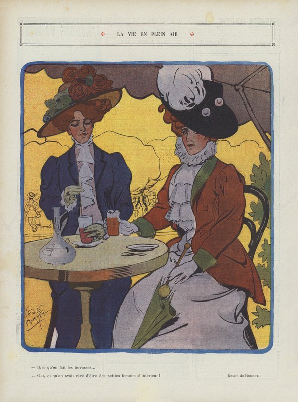 Kuvitus Le Rirelle tekijältä Leonce Burret