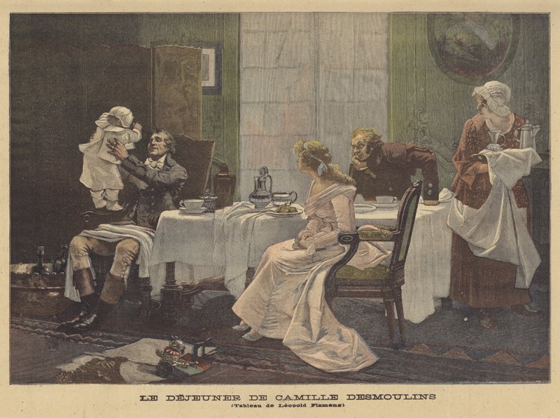 Camille Desmoulinsin lounas tekijältä Leopold Flameng