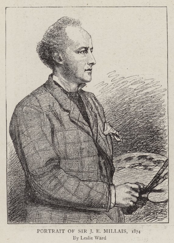 Sir J. E. Millaisin muotokuva, 1874 tekijältä Leslie Matthew Ward