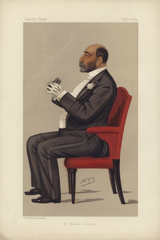 herra Reuben Sassoon (väri litho) tekijältä Leslie Matthew Ward
