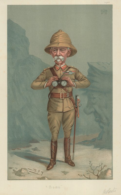 Field Marsalkka Lord Roberts, Bobs, 21. kesäkuuta 1900, Vanity Fair -sarjakuva tekijältä Leslie Matthew Ward