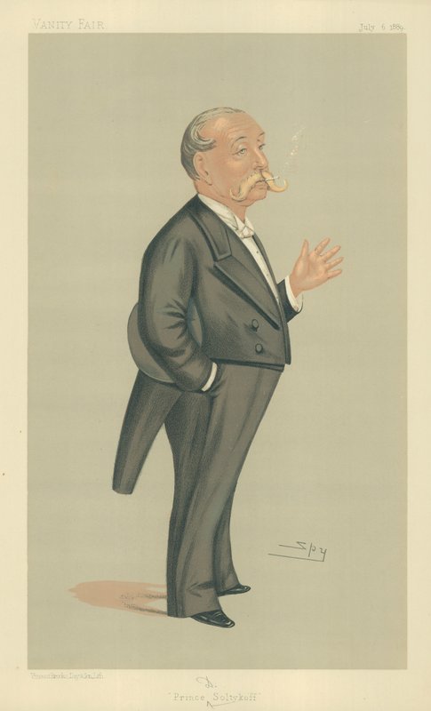 HSH Prince Demtrey Soltykoff, Prinssi Soltykoff, 6. heinäkuuta 1889, Vanity Fair -sarjakuva tekijältä Leslie Matthew Ward