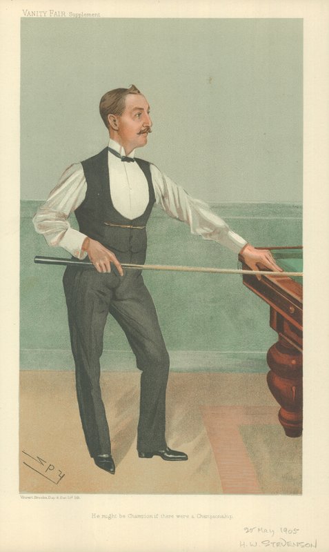 Harry W Stevenson, Hän voisi olla mestari, jos mestaruus olisi, 25. toukokuuta 1905, Vanity Fair -sarjakuva tekijältä Leslie Matthew Ward