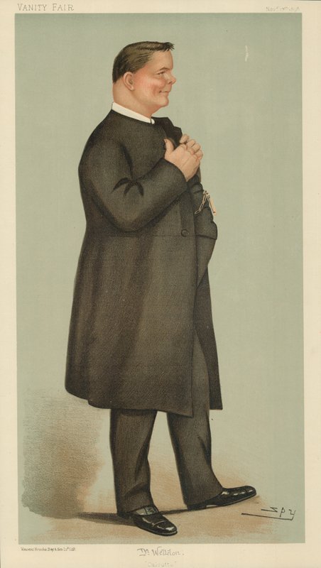 James Edward Cowell Weldon, The Bishop-Designate of Calcutta, Kalkutta, 17. marraskuuta 1898, Vanity Fair -sarjakuva. tekijältä Leslie Matthew Ward