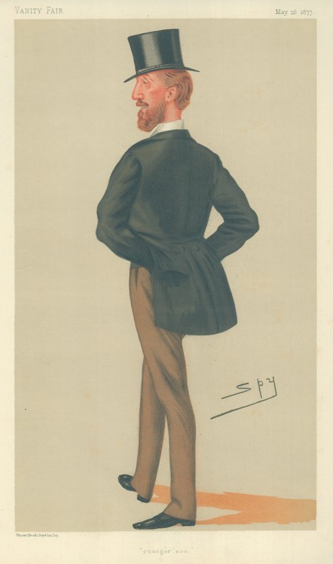 Lord Henry F Thynne, nuorempi poika, 26. toukokuuta 1877, Vanity Fair -sarjakuva tekijältä Leslie Matthew Ward