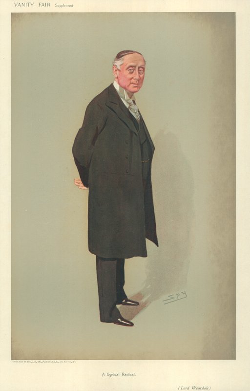 Lord Weardale, kyyninen radikaali, 25. heinäkuuta 1906, Vanity Fair -sarjakuva tekijältä Leslie Matthew Ward