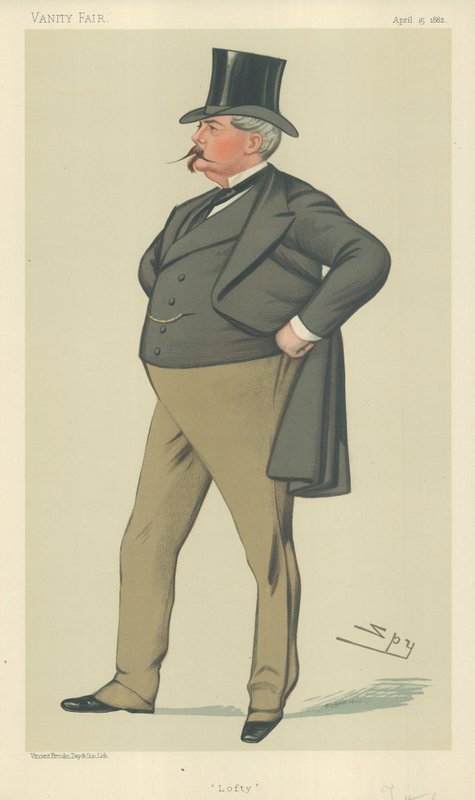 Mr Arthur Loftus Tottenham, Lofty, 15. huhtikuuta 1882, Vanity Fair -sarjakuva tekijältä Leslie Matthew Ward