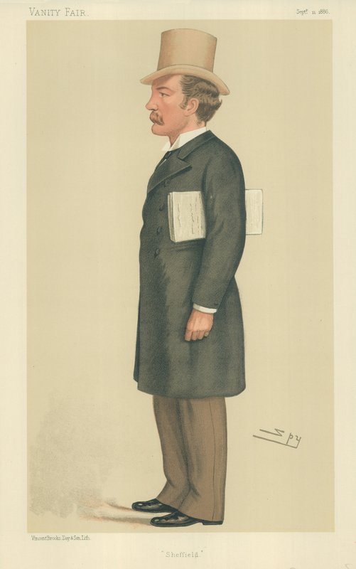 Charles Beilby Stuart-Wortley, Sheffield, 11. syyskuuta 1886, Vanity Fair -sarjakuva. tekijältä Leslie Matthew Ward