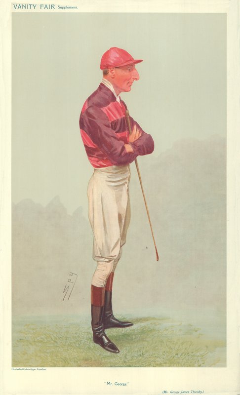 Herra George James Thursby, herra George, 28. elokuuta 1907, Vanity Fair -sarjakuva tekijältä Leslie Matthew Ward
