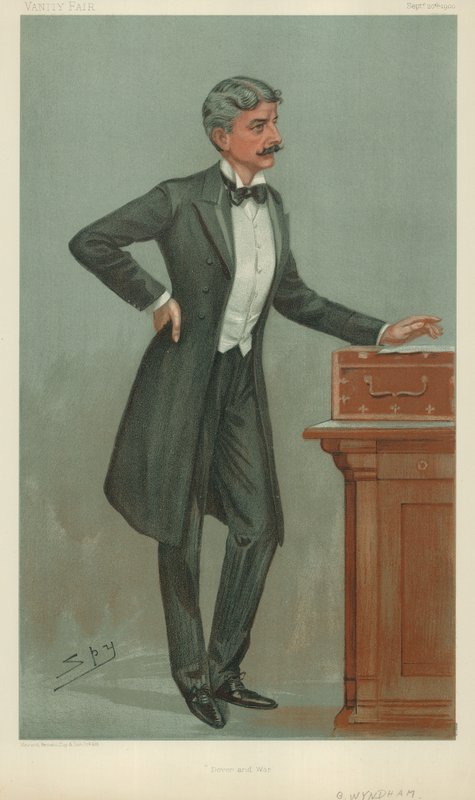 George Wyndham, Dover ja sota, 20. syyskuuta 1900, Vanity Fair -sarjakuva. tekijältä Leslie Matthew Ward