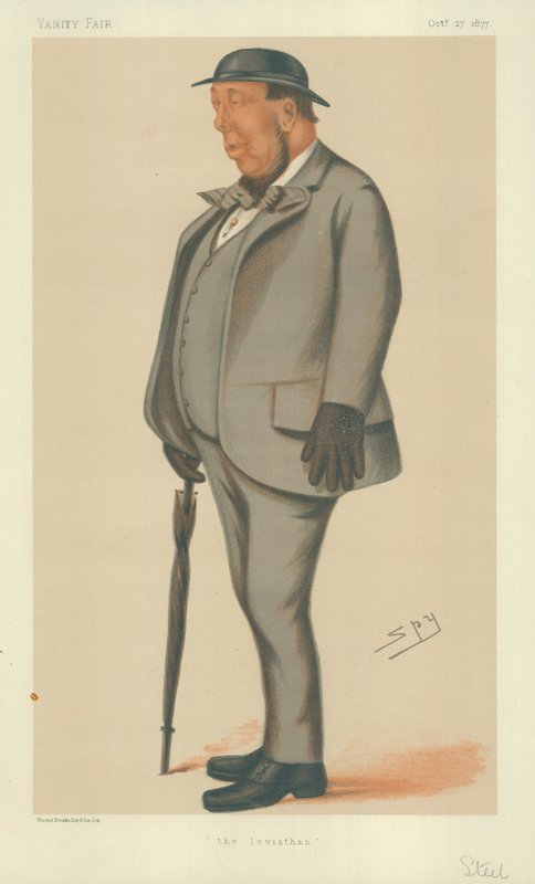 Herra Henry Steel, Leviathan, 27. lokakuuta 1877, Vanity Fair -sarjakuva tekijältä Leslie Matthew Ward