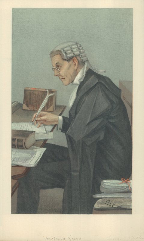Mr John Lawson Walton, 6. maaliskuuta 1902, Vanity Fair -sarjakuva tekijältä Leslie Matthew Ward