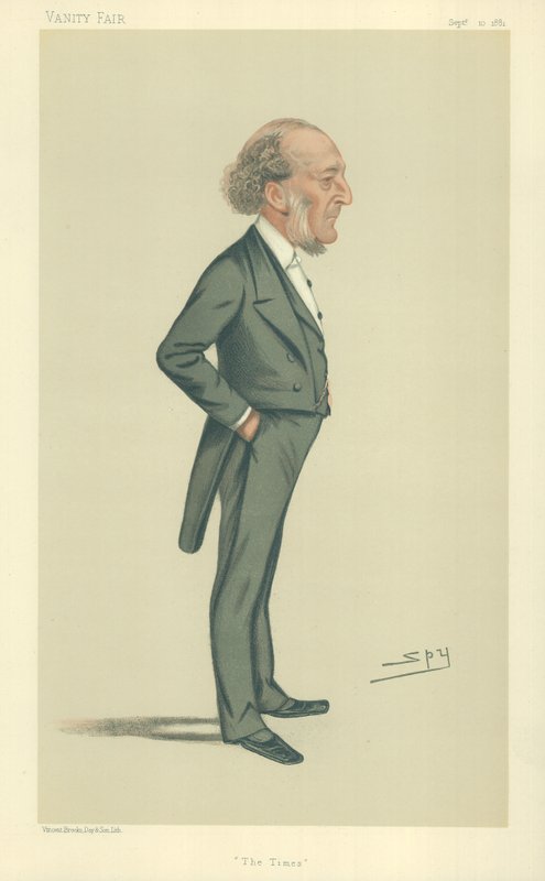 Mr John Walter, The Times, 10. syyskuuta 1881, Vanity Fair -sarjakuva tekijältä Leslie Matthew Ward