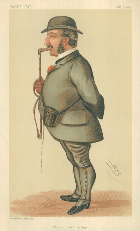 Herra Leopold de Rothschild, Kilpa- ja urheilu, 13. joulukuuta 1884, Vanity Fair -sarjakuva tekijältä Leslie Matthew Ward