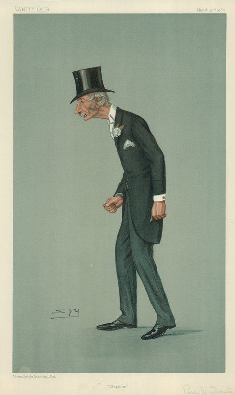 herra Percy Melville Thornton, Clapham, 22. maaliskuuta 1900, Vanity Fair -sarjakuva tekijältä Leslie Matthew Ward