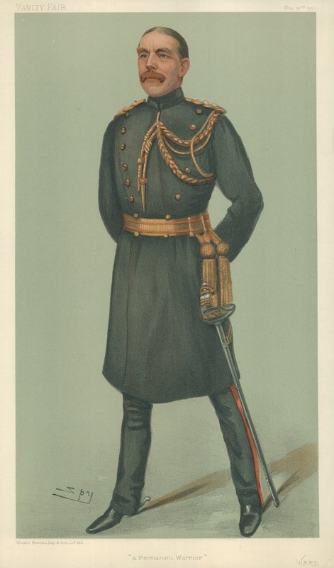Mr William Dudley Ward, Pysyvä soturi, 30. toukokuuta 1901, Vanity Fair -sarjakuva tekijältä Leslie Matthew Ward