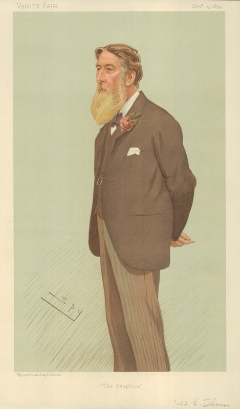 William Luson Thomas, The Graphics, 13. joulukuuta 1894, Vanity Fair -sarjakuva. tekijältä Leslie Matthew Ward