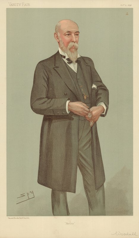 Mr William Woodall, Hanley, 15. lokakuuta 1896, Vanity Fair -sarjakuva tekijältä Leslie Matthew Ward