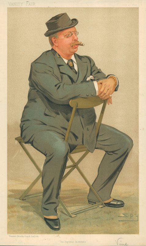 Sir J. R. S. Vine, Imperial Institute, 27. heinäkuuta 1893, Vanity Fair -sarjakuva tekijältä Leslie Matthew Ward