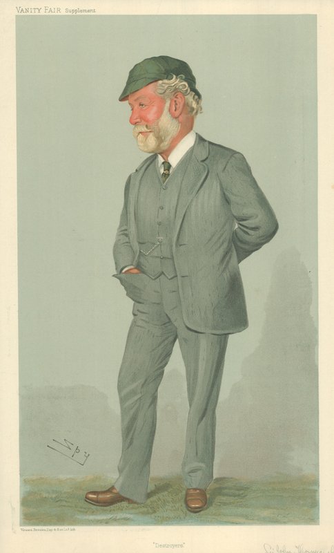 Sir John Isaac Thornycroft, Destroyers, 19. tammikuuta 1905, Vanity Fair -sarjakuva tekijältä Leslie Matthew Ward