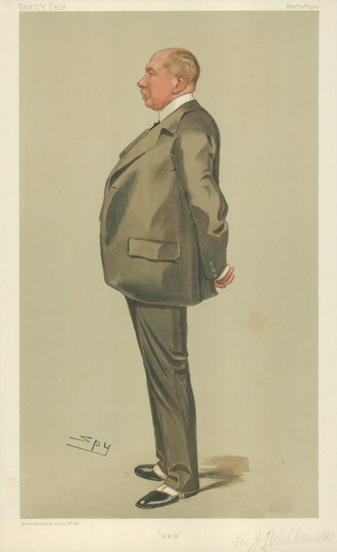 Sir Joseph Wilkinson, GWR, 20. marraskuuta 1902, Vanity Fair -sarjakuva tekijältä Leslie Matthew Ward