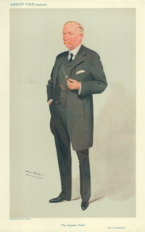 Sir Thomas Shaughnessy, Canadian Pacific, 26. elokuuta 1908, Vanity Fair -sarjakuva tekijältä Leslie Matthew Ward