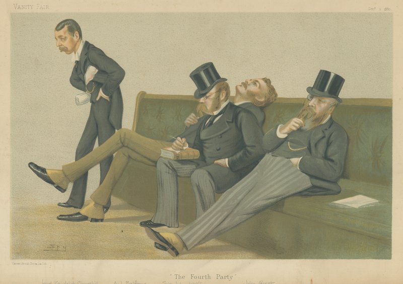 Spencer-Churchill, Balfour, Drummond-Wolff ja Gorst tekijältä Leslie Matthew Ward