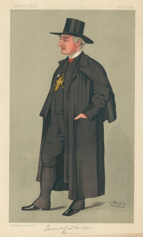 The Bishop of Westminster, Westminster, 7. tammikuuta 1893, Vanity Fair -sarjakuva tekijältä Leslie Matthew Ward