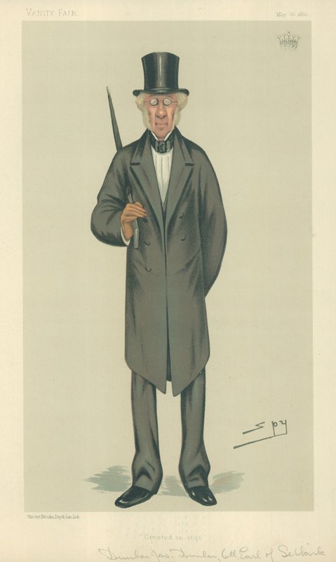 The Earl of Selkirk, luotu vuonna 1646, 20. toukokuuta 1882, Vanity Fair -sarjakuva tekijältä Leslie Matthew Ward