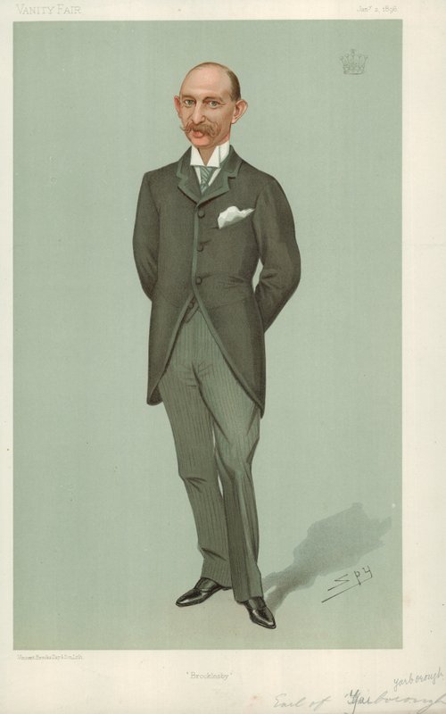 The Earl of Yarborough, Brocklesby, 2. tammikuuta 1896, Vanity Fair -sarjakuva tekijältä Leslie Matthew Ward